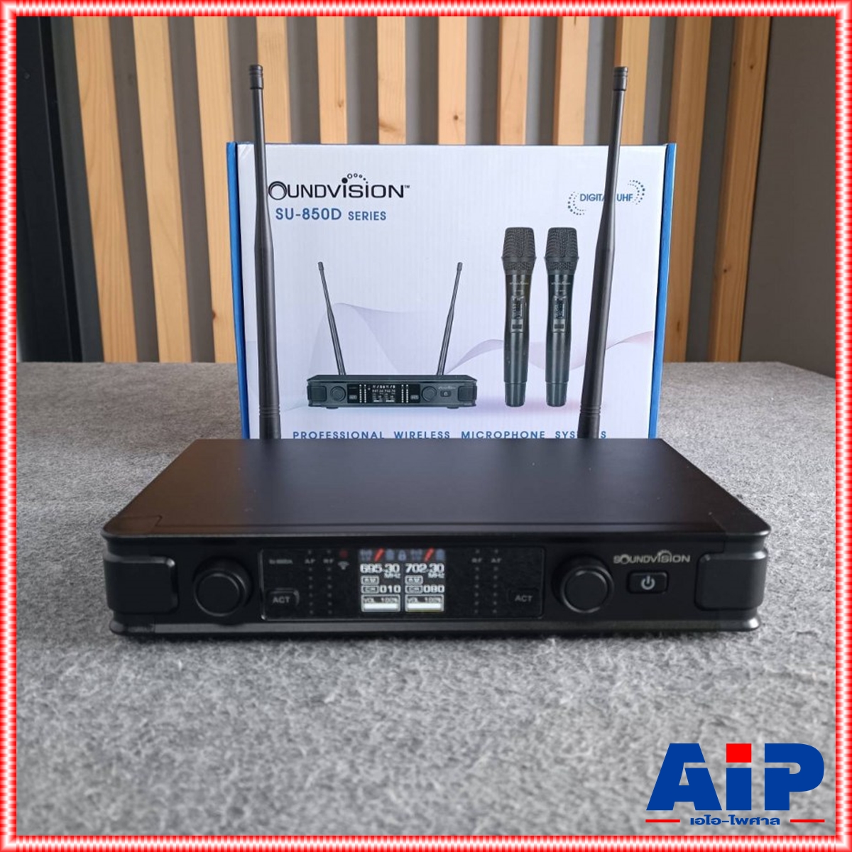 SOUNDVISION SU-850DA/HT ไมค์ลอยคู่ ชุดไมค์ลอย ดิจิตอล มือถือคู่ ย่าน UHF SU-850DA SU850DA SU850 DA SU 850 DA เอไอ-ไพศาล +++