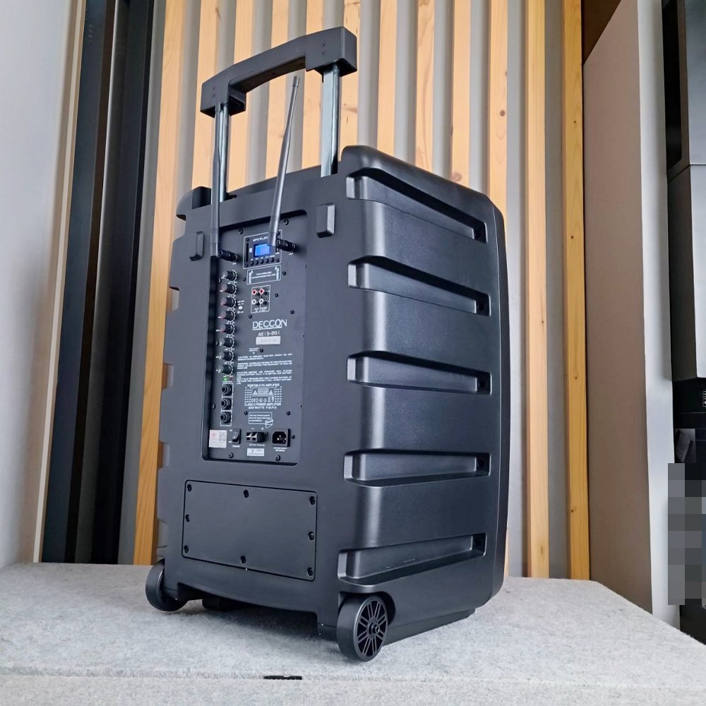 DECCON AK15-201 (NO.01) ลำโพง15นิ้ว+ไมค์ลอยUHF ตู้ลำโพงเคลื่อนที่ล้อลาก 15 นิ้ว บลูทูธ ไมโครโฟนไร้สาย UHF AK15 201เดคคอน AK15201 เอไอ-ไพศาล