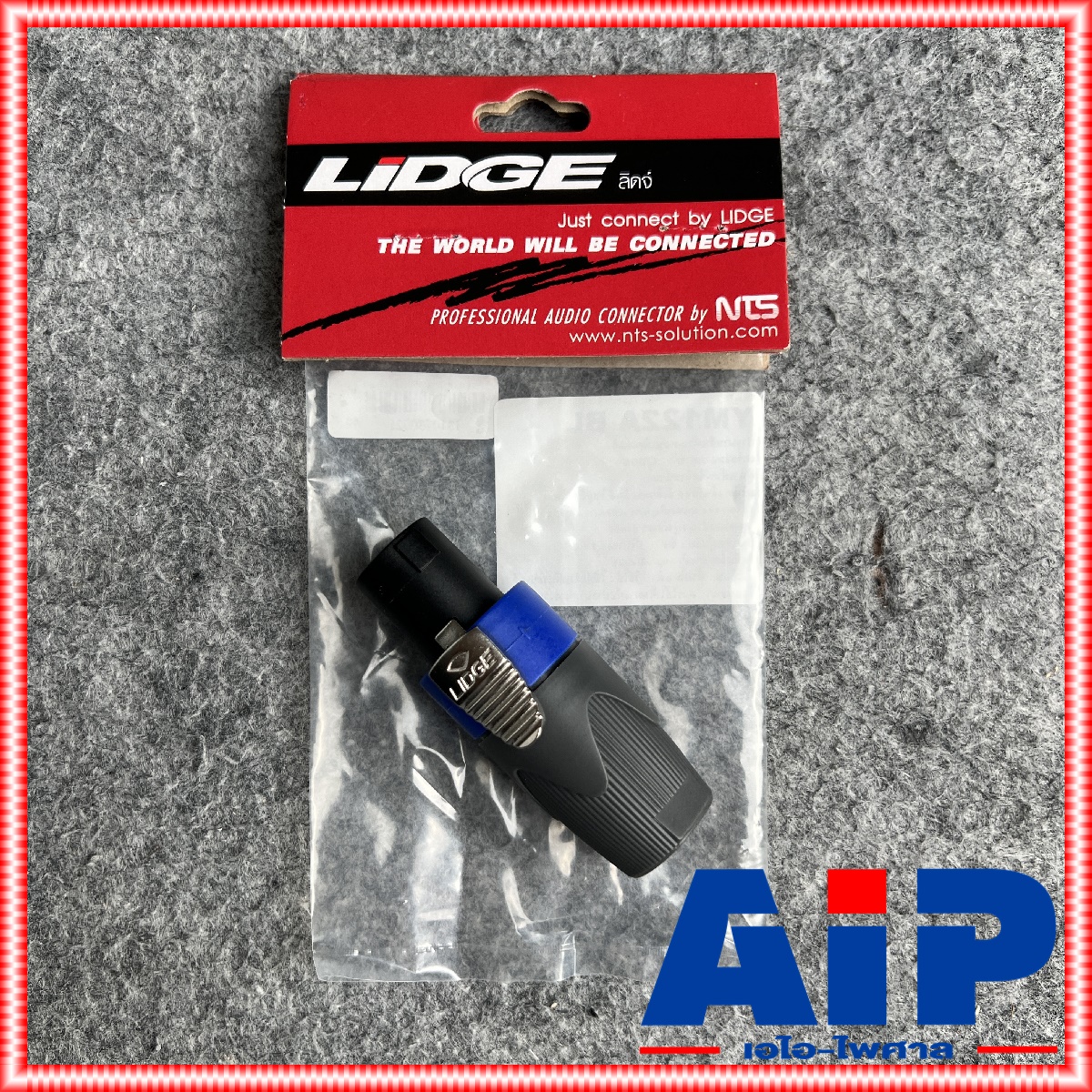 Lidge YM-122A speakon สีน้ำเงิน สเปคคอน ตัวผู้ แจ็คสเปคคอน YM 122 A สเปคคอนตัวผู้ สเปคคอนตู้ลำโพง YM122 เอไอ-ไพศาล