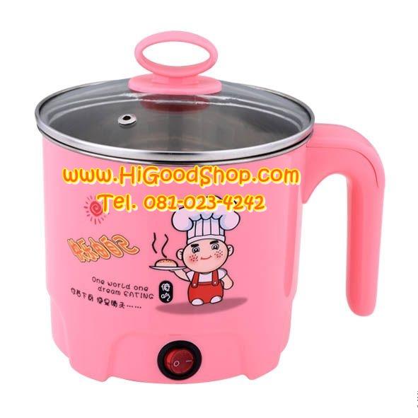 หม้อตุ๋น หม้อไฟฟ้า หม้อสุกี้ ต้มไข่ หุงข้าว หม้อตุ๋น นึ่ง Electric Pot ขนาดกว้าง 18cm (SLT-K60)