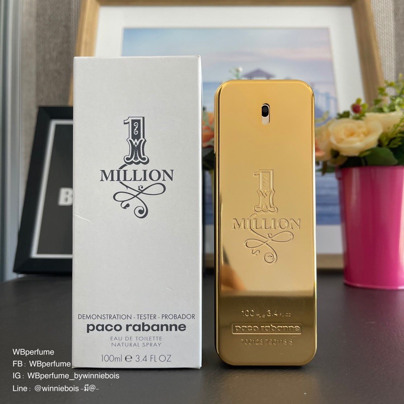 น้ำหอมแท้100% PACO RABANNE 1Million EDT 100ml. Tester