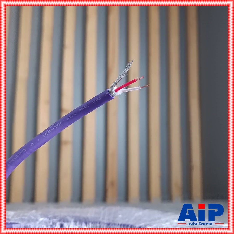 สีม่วง ขด5เมตร DYNACOM JSL-021 สายไมค์ST 6MM สายไมค์ สายไมค์สเตอริโอ JSL021 JSL 021 เอไอ-ไพศาล