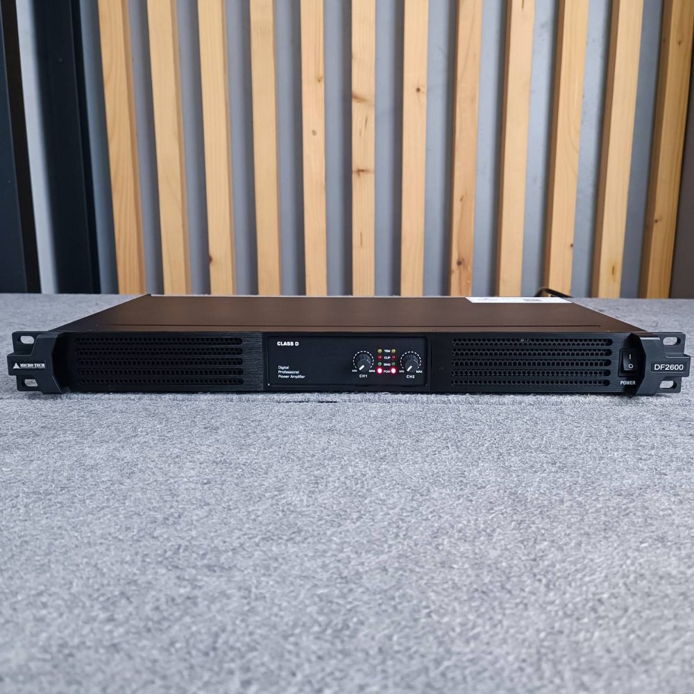 MICROTECH DF-2600 poweramp 2CH เพาเวอร์แอมป์ กำลังวัตต์ 600W ที่ 8โอห์ม / 950W ที่ 4โอห์ม MICRO TECH DF 2600 DF2600 เอไอ-ไพศาล