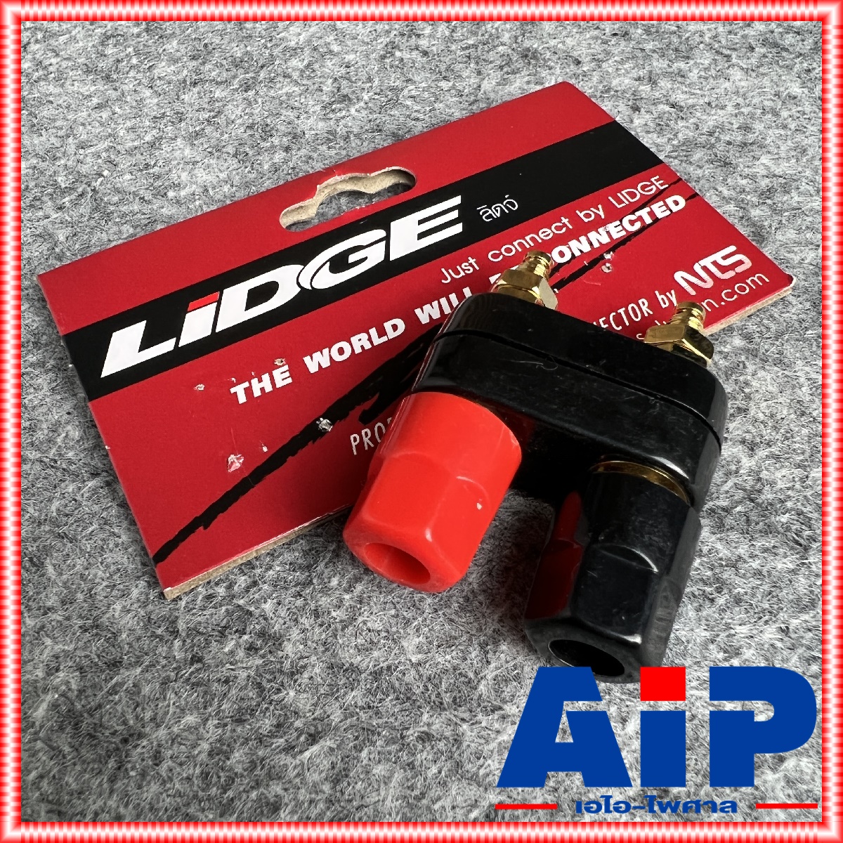 LIDGE YM-212 ไบติ้งโพสต์ทองคู่ YM212 ขั้วลำโพง ขั้วต่อลำโพงติดแท่น ไบติ้งโพสต์ สีทอง ขั้วต่อลำโพงติดแท่นแอมป์