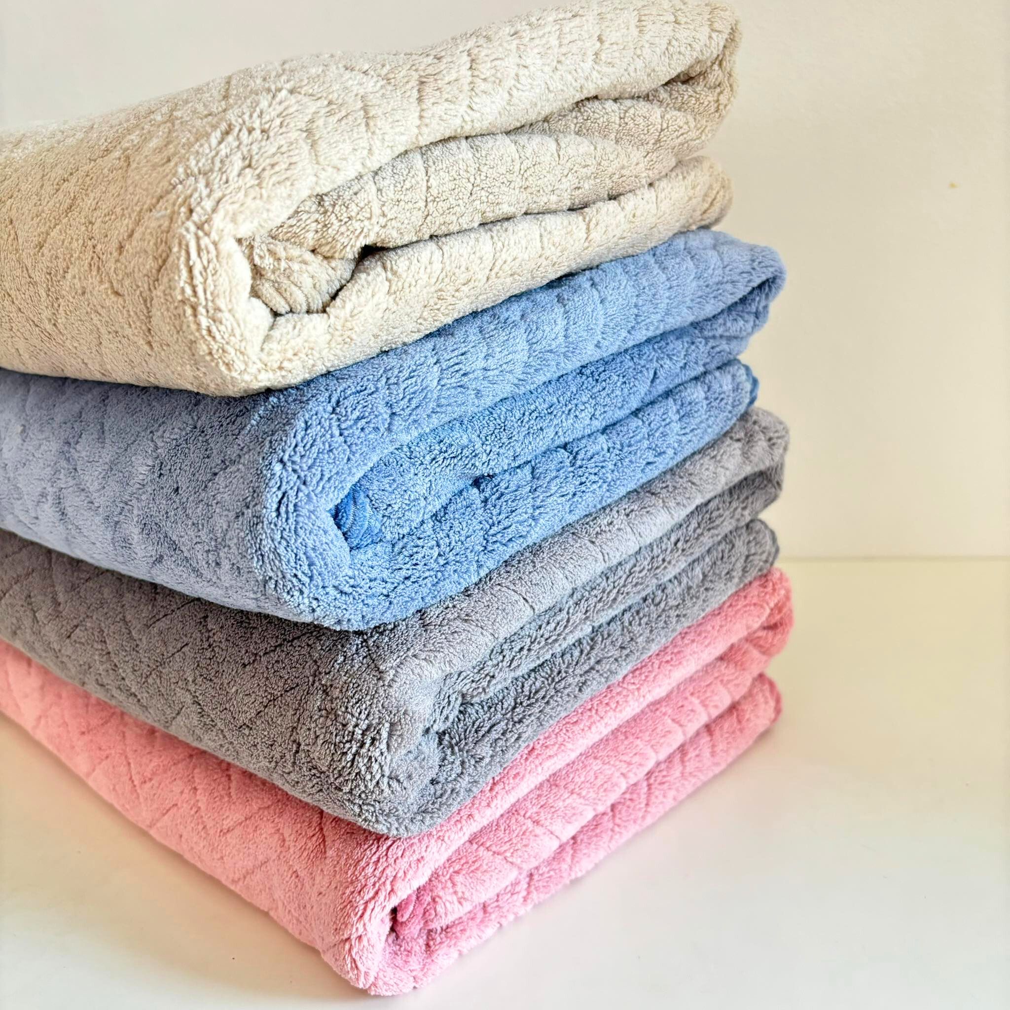 🍀HAVEN Towel Microfiber รุ่น NANO VELVET EMILY EMBOSS🍀ผ้าเช็ดตัว ผ้าขนหนู ไมโครไฟเบอร์ ขนาด 28*56 นิ้ว HAVEN แท้💯
