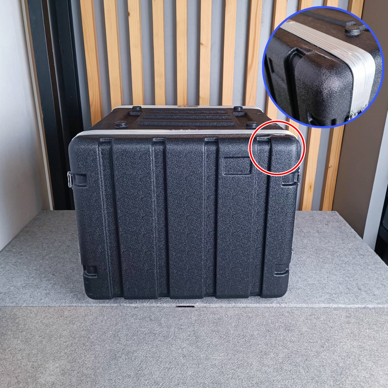 สินค้าเสียหายจากการขนส่ง NPE RACK RC-ABS8U ลึก17นิ้ว (ฝามีรอยแตก) แร็คพลาสติก กล่องใส่เครื่องเสียง RC ABS8U แร็ค กล่องแร็ค abs rack RCABS8U เอไอ-ไพศาล