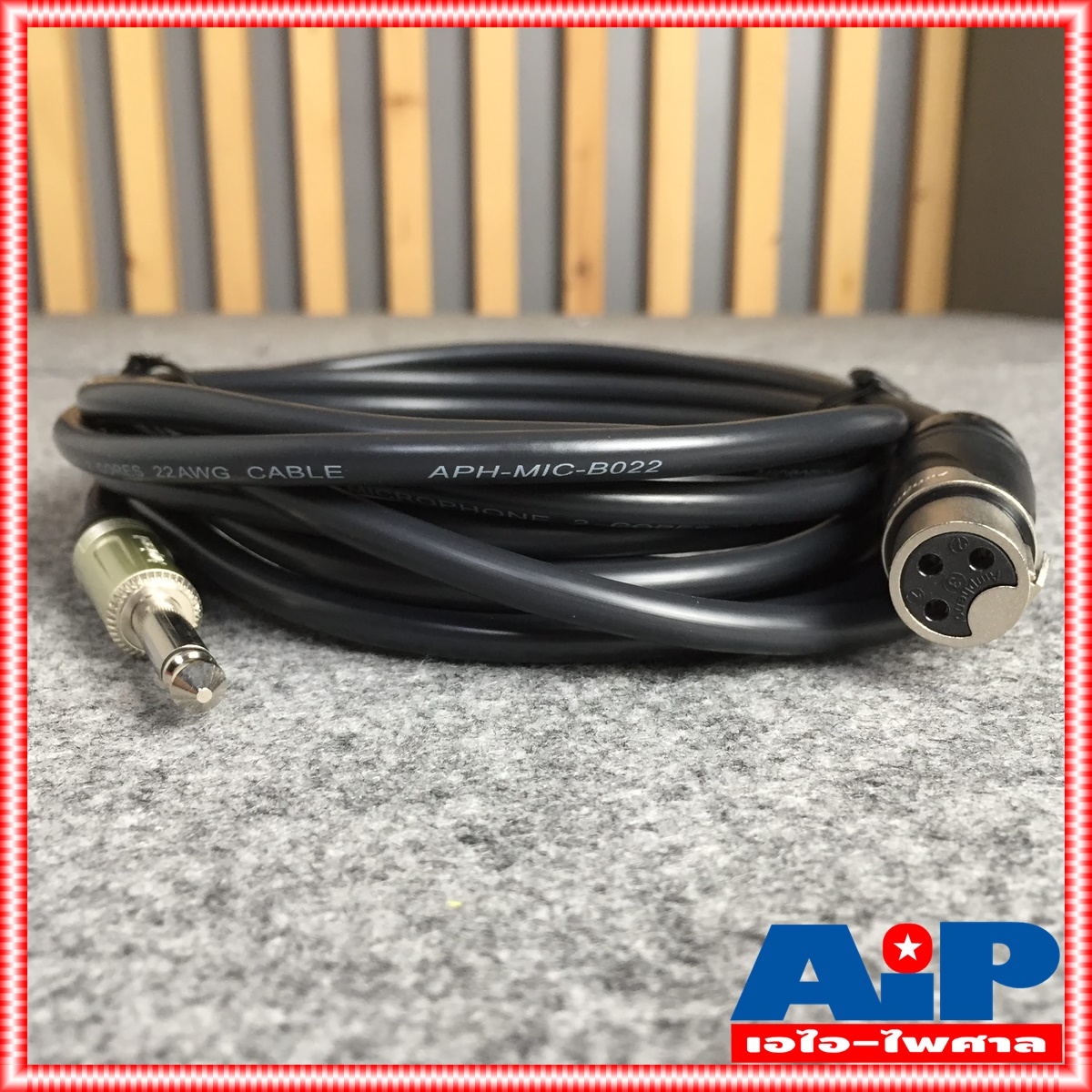 สายไมค์5เมตร AMPHENOL สาย XLRเมีย - PHONE 5M CA03-33-C-005 สาย ปลั๊กไมค์ - cannon เมีย ความยาว 5เมตร สายสัญญาณ ไมค์ ผู้ - XLR เมีย