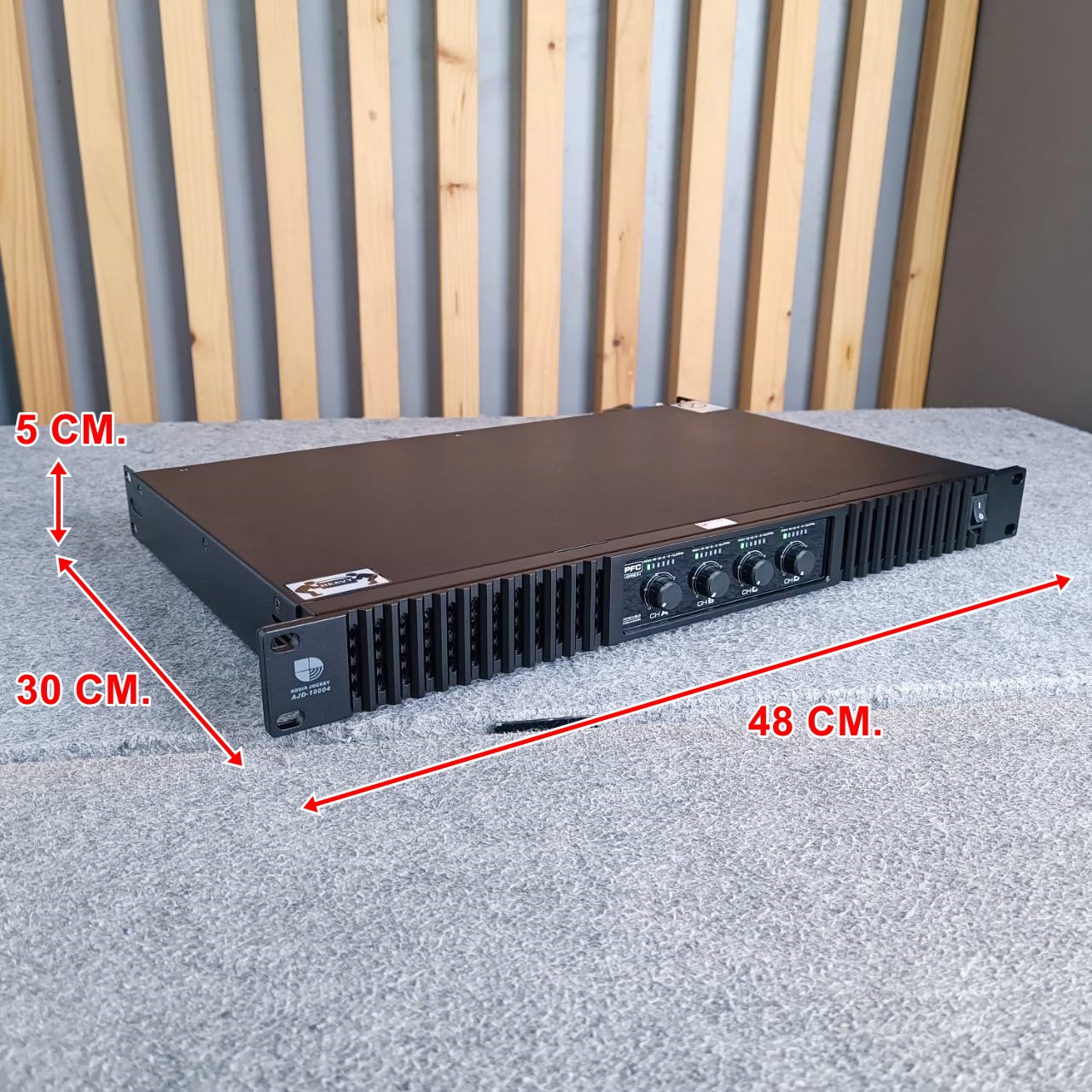 AUDIO JOCKEY A&J AJD-10004 POWERAMP 1U 4CH เครื่องเสียงกลางแจ้ง AJD 10004 เพาเวอร์แอมป์ AJD10004 เอไอ-ไพศาล