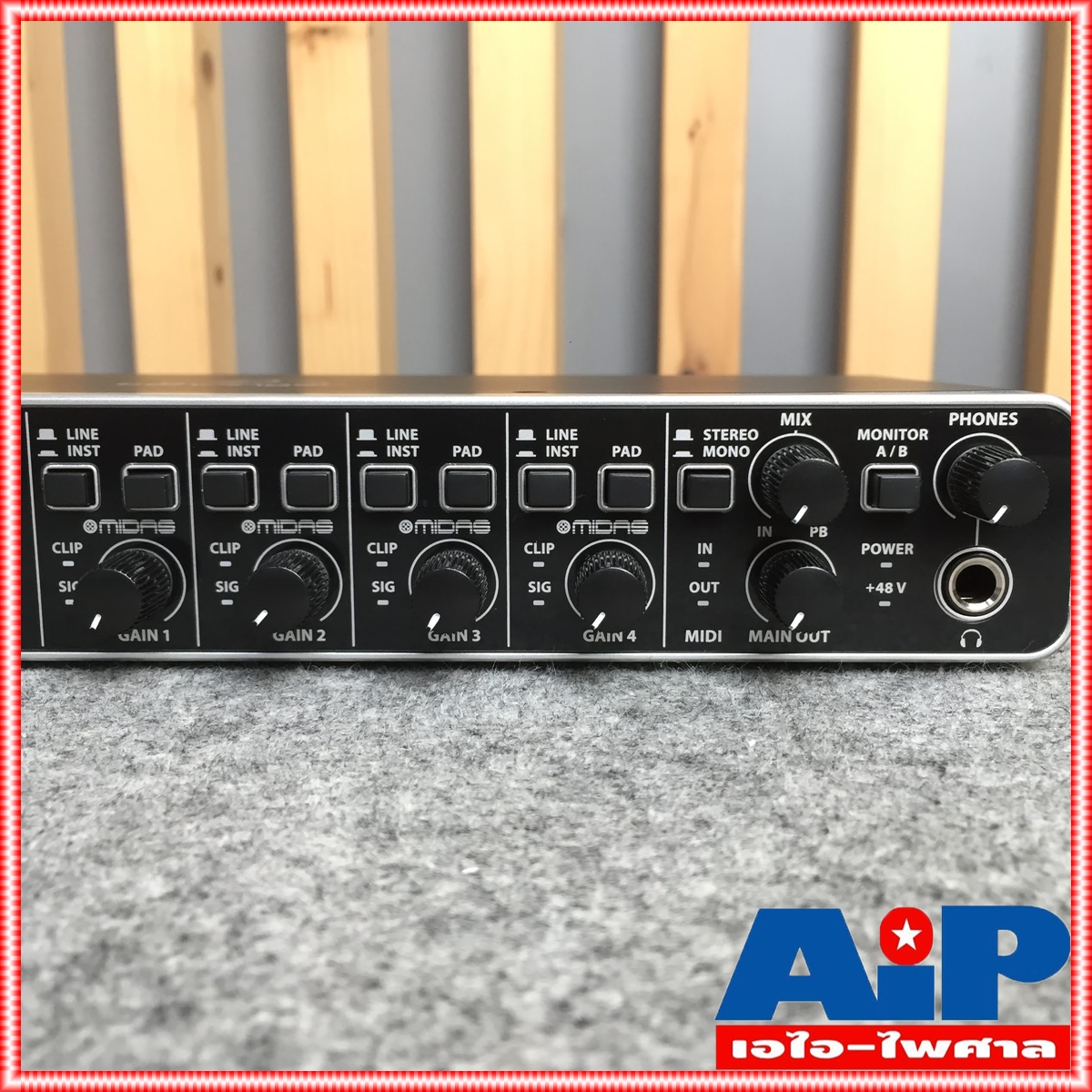 BEHRINGER UMC404HD U-PHORIA UMC 404HD (USB ออดิโอ อินเตอร์เฟส ขนาด 4 แชนแนล ความละเอียด 24-bit/192kHz พร้อมปรีไมค์ระดับโลกจาก MIDAS และช่อง MIDI In/Out) +++