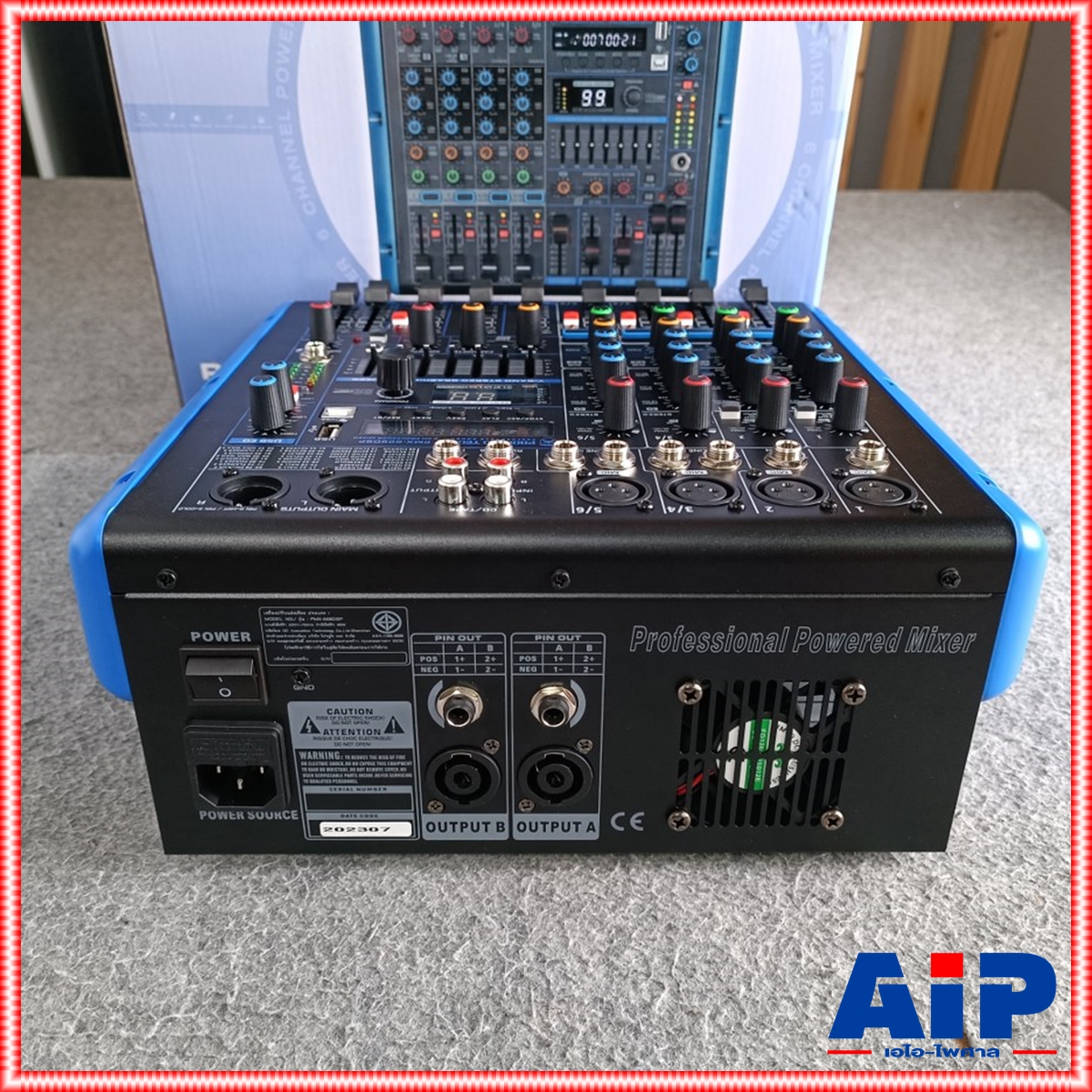 PROEUROTECH PMX-608 POWERMIXER เพาเวอร์มิกซ์ มิกซ์ มิกเซอร์ PMX 608 PMX608 เครื่องเสียง เครื่องปรับแต่งเสียง เอไอ-ไพศาล