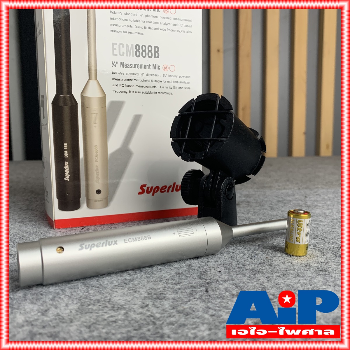 SUPERLUX ECM-888B ไมค์RTAใส่ถ่าน ไมค์RTA ECM888B ไมค์คอนเดนเซอร์ ไมค์ Mic ไมโครโพน ECM-888B ECM 888 B