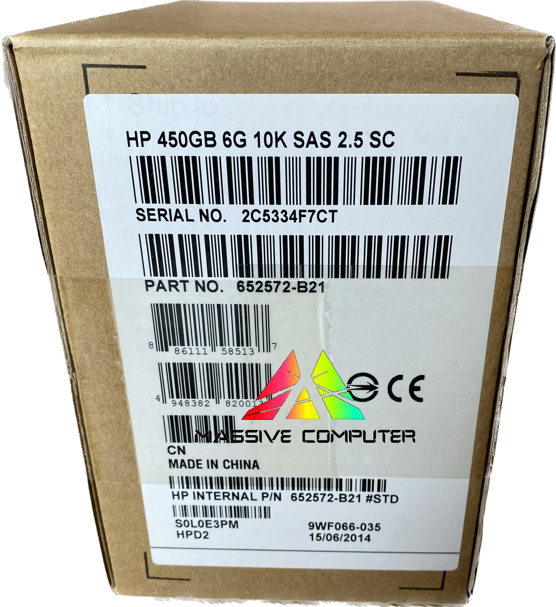 652572-B21 HP G8 G9 450GB 6G 10K 2.5 SAS SC HDD ราคา ขาย ราคาถูก จำหน่าย