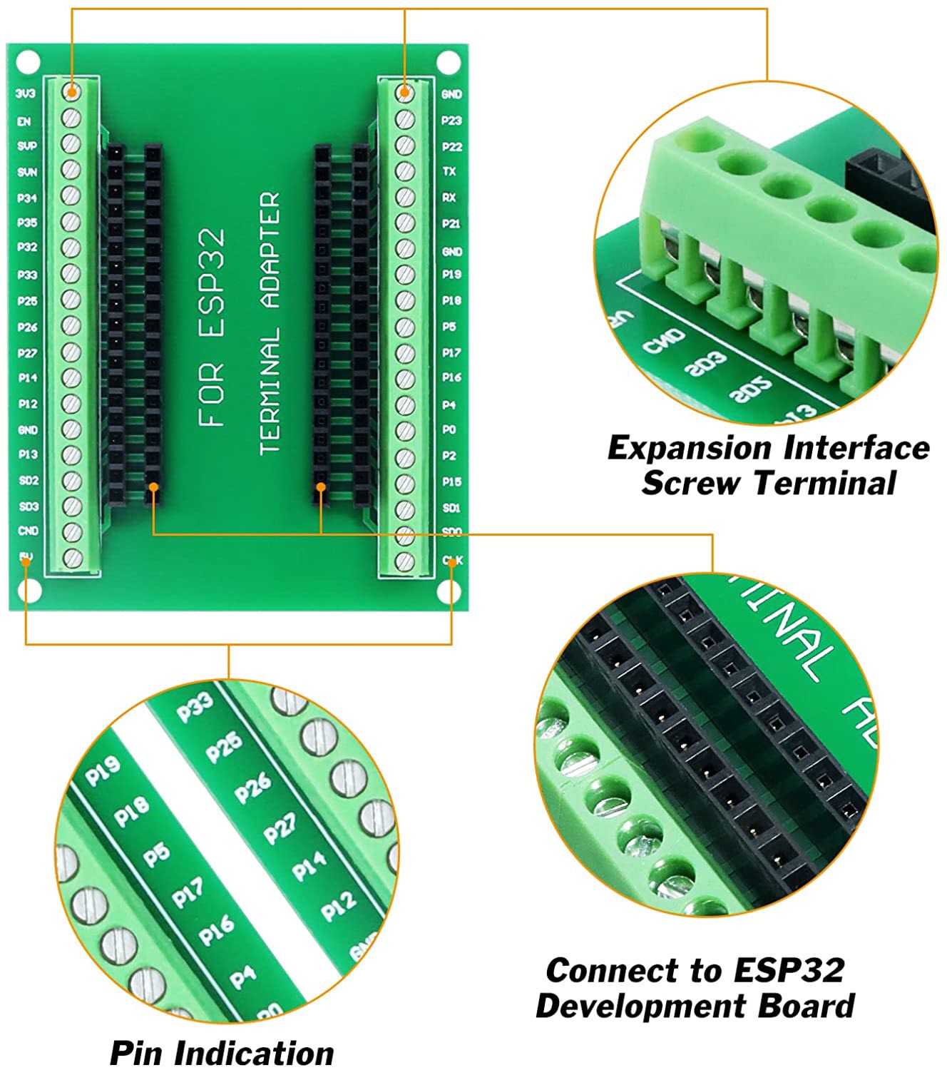 38pin ESP32 Base shield for ESP32 Core Board