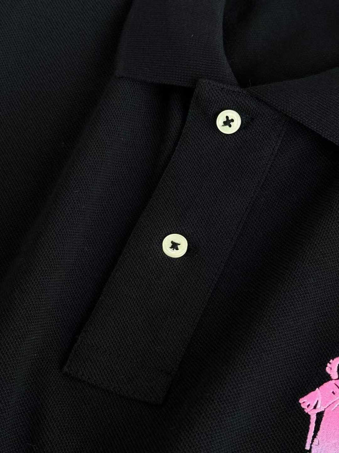 **do**เสื้อคอโปโล Ralph Lauren ปักม้าสีชมพูฟ้า สินค้าใหม่ ของแท้