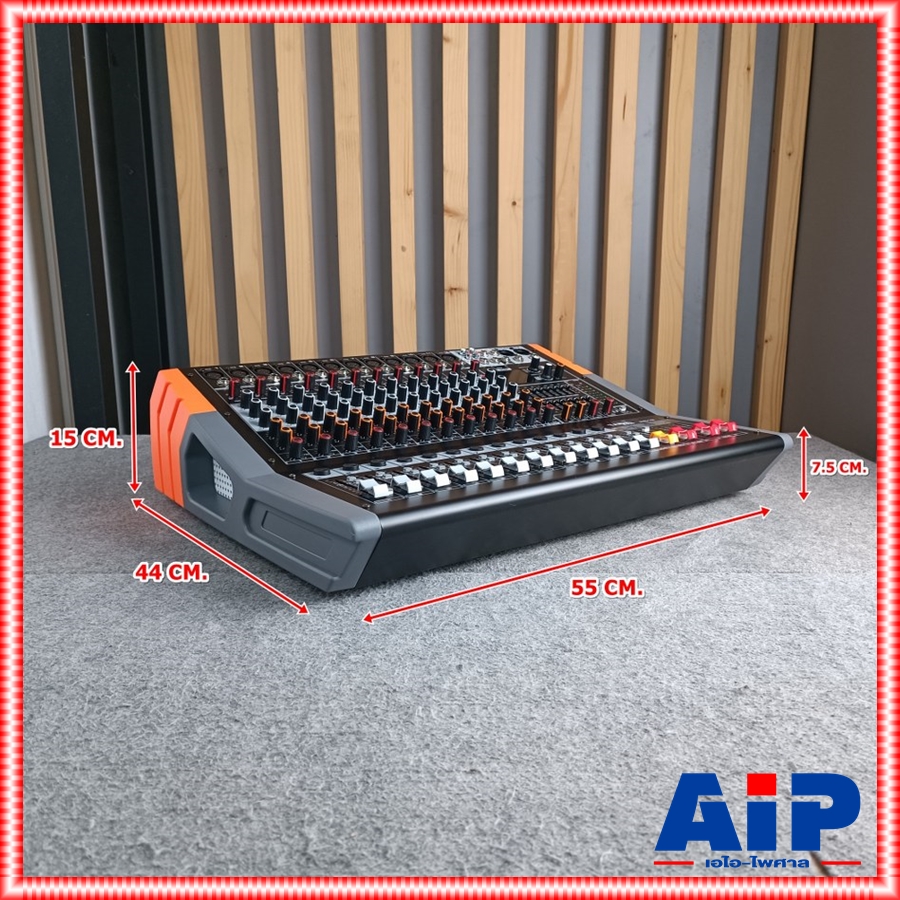 TADA RS-12 POWERMIXER 600w + 600w เพาเวอร์มิกเซอร์ บูลทูธ MP3 ธาดา เอฟเฟคแท้ 12 ช่อง RS 12 RS12 เอไอ-ไพศาล