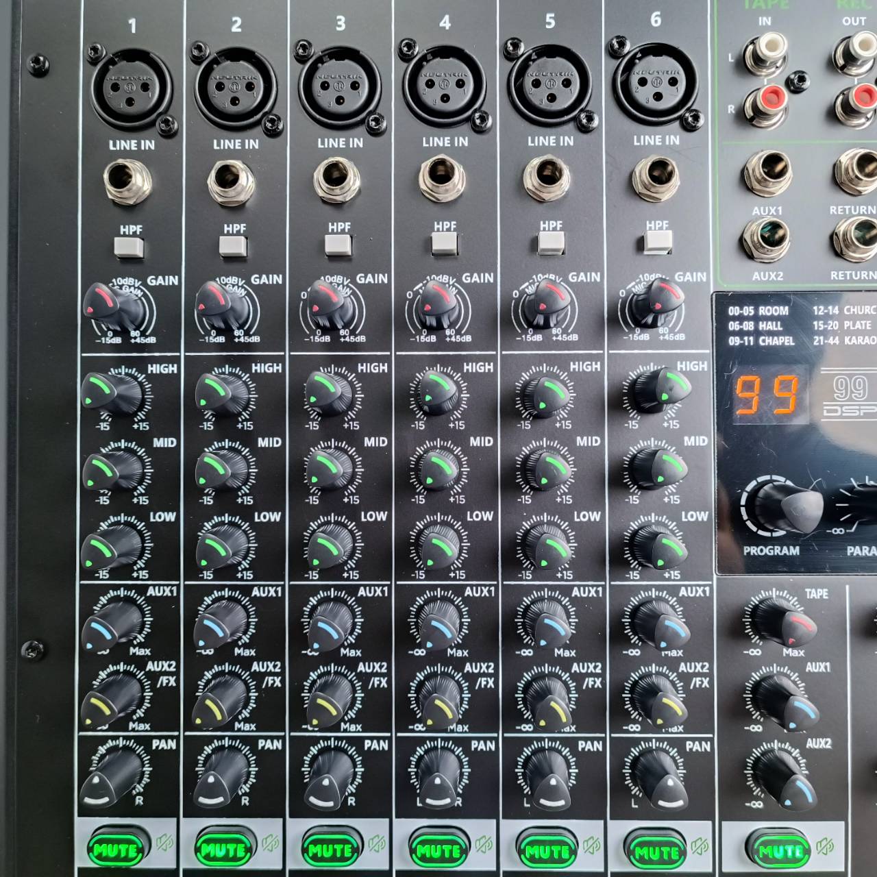 PROEUROTECH MI-6FX MIXER มิกซ์ โปรยูโรเทค มิกเซอร์ มีเอฟเฟค MI 6FX รองรับ USB และ บูลทูธ MI6FX เอไอ-ไพศาล