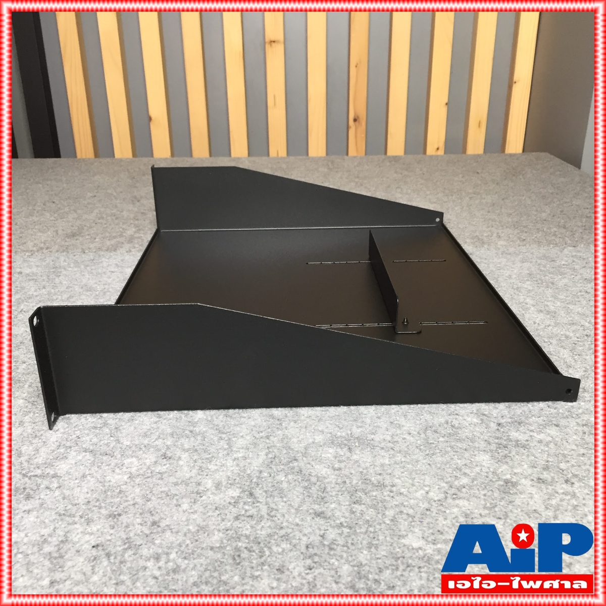 ถาดรองเครื่อง2U พร้อมน๊อต สีดำ NPE ใช้ประกอบเข้ากับตู้ Rack ถาดรอง2U ถาดเครื่องเสียง ถาดใส่RACK