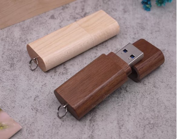 ของขวัญ ของที่ระลึก งานแต่งงาน งานเกษียณ Flash drive ไม้แท้ 32 gb ของชำร่วย สไตล์มินิมอล 967221