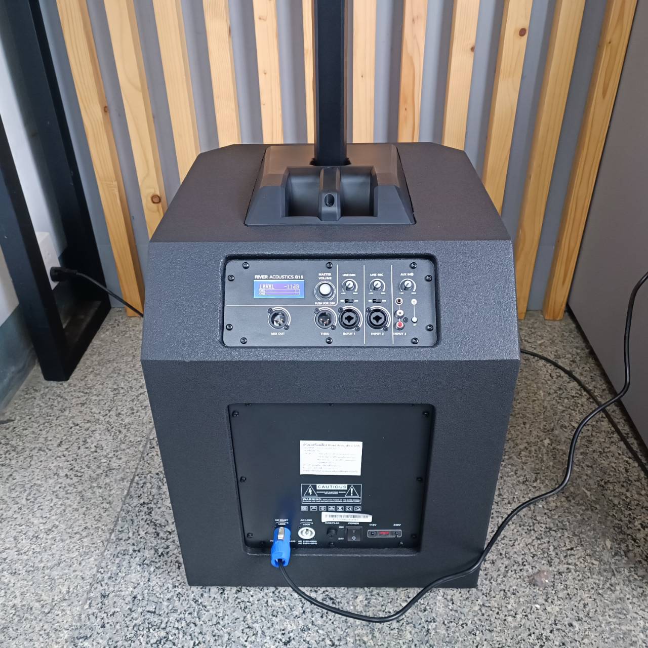 River Acoustics G-15 ลำโพงคอลัมน์แอคทีฟ 6×4 นิ้ว ซับ 15 นิ้ว มีบลูทูธ ลำโพง ลำโพงคอลัมน์ มีแอมป์ในตัว G 15 G15 เอไอ-ไพศาล