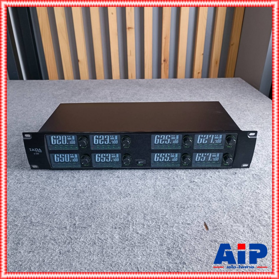 TADA U-500 ไมค์ตั้งโต๊ะไร้สาย 8ตัว UHF ไมโครโฟนไร้สาย ไมค์ประชุมไร้สาย 8 ไมค์ ธาดา U 500 U500 เอไอ-ไพศาล