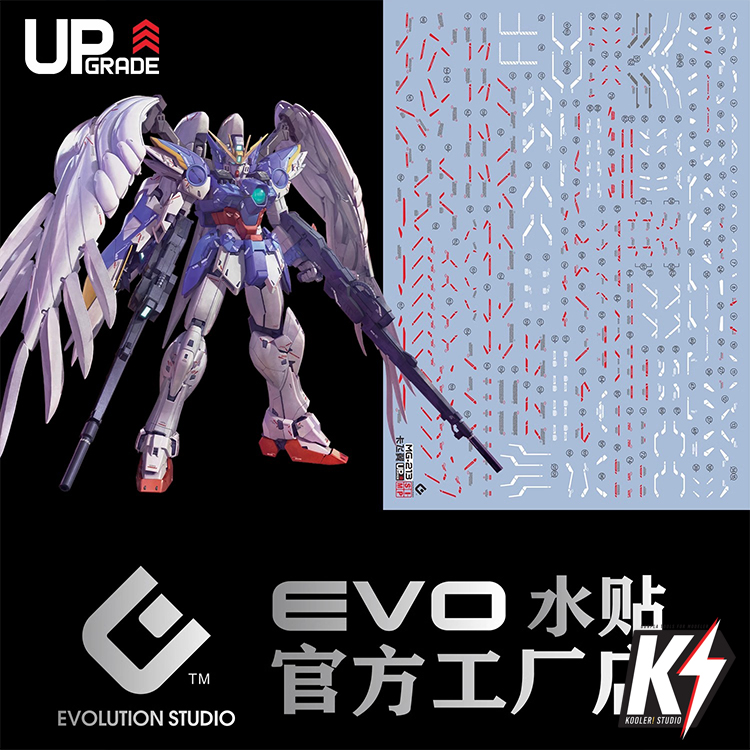 Waterdecal EVO UP Grade MG Wing Gundam Zero Ver.Ka #ดีคอลน้ำสำหรับติดกันพลา กันดั้ม Gundam พลาสติกโมเดลต่างๆ