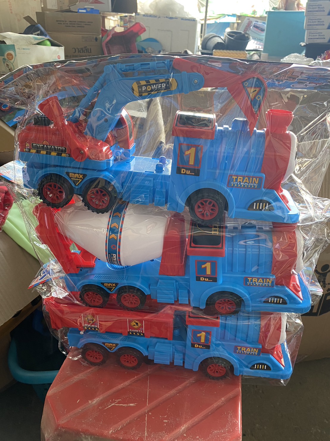 2625 ของเล่นเด็กรถไฟก่อสร้างเล่นมือ รถไฟเล่นมือ ปลีกคันละ sale