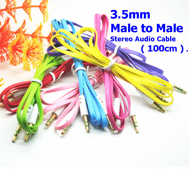 3.5mm male to male cable Stereo Audio Jack AUX Cable Cord