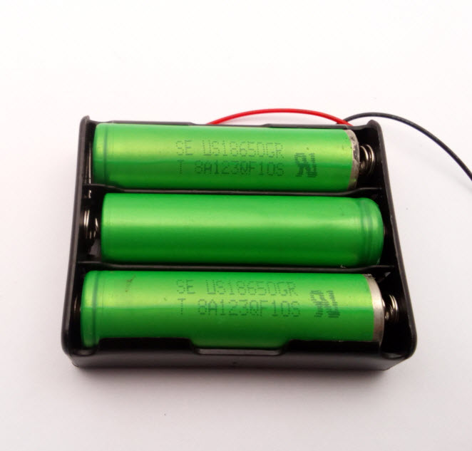 ลังถ่านขนาด 18650 สำหรับ 3 ก้อน (Lithium battery pack 11.1V )