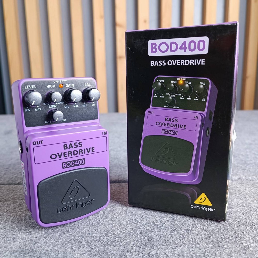 BEHRINGER BOD-400 เอฟเฟคกีต้าร์ BASS OVERDRIVE เอฟเฟ็คกีตาร์ที่ให้เสียงแบบBASS OVERDRIVE เบริงเจอร์ BOD 400 BOD400 เอไอ-ไพศาล