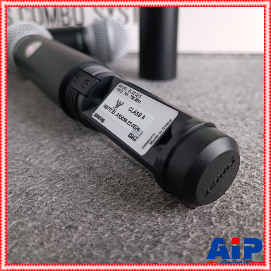 SHURE BLX288TH/SM58-Q12 ไมค์ลอยคู่ ไมโครโฟนไร้สายแบบมือถือคู่ ชนิด Dynamic คลื่นความถี่ 748-758MHz BLX 288 TH / SM 58 Q 12 BLX288TH/SM58Q12 เอไอ-ไพศาล +++