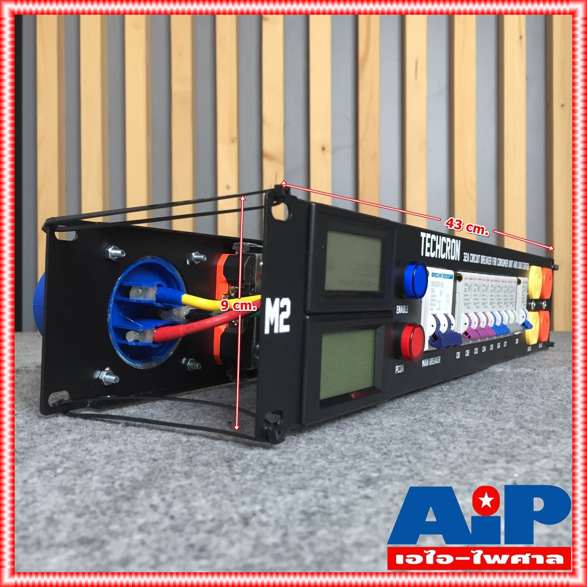 TECHCRON AC-32A M2 ชุดโหลดไฟ ชุดจ่ายไฟ AC 32A ชุดโหลดไฟใช้งานกับเพาเวอร์แอมป์ ชุดจ่ายไฟ 2 หน้าจอ สินค้าโรงงาน MEGATECH