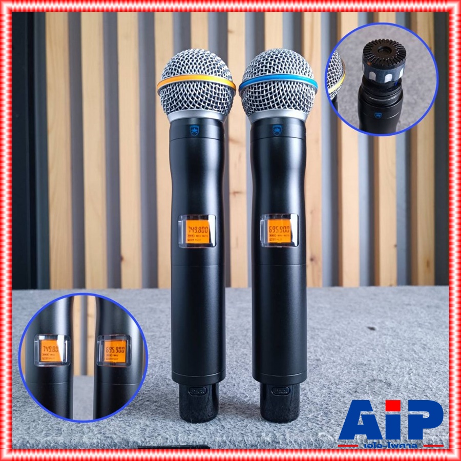 PROEUROTECH Q-5 ไมค์ลอย UHF รุ่นใหม่ ปรับความถี่ได้ ความถี่ใหม่ เครื่องรับเล็ก มีกระเป๋า โปรยูโรเทค Q 5 Q5 เอไอ-ไพศาล