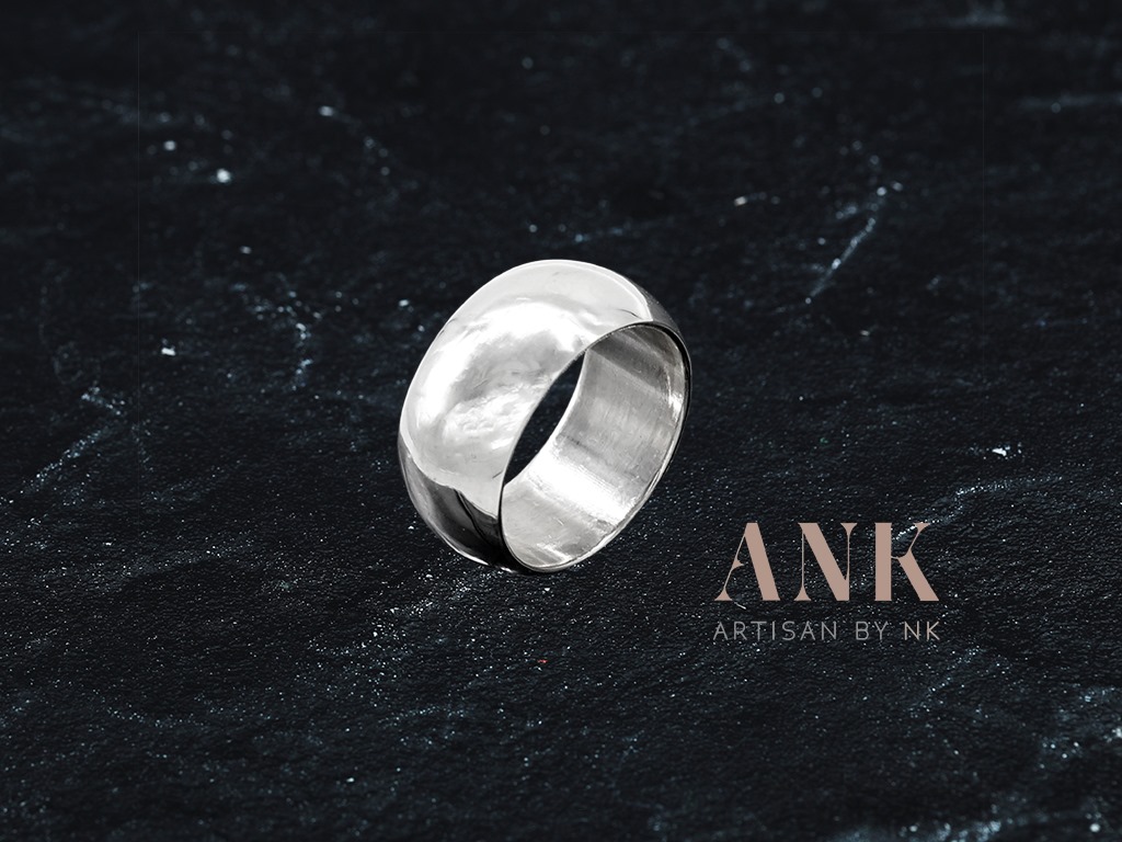 แหวนเงินแท้ 925 แหวนปลอกมีด แหวนเกลี้ยง หน้ากว้าง 10 มิลลิเมตร