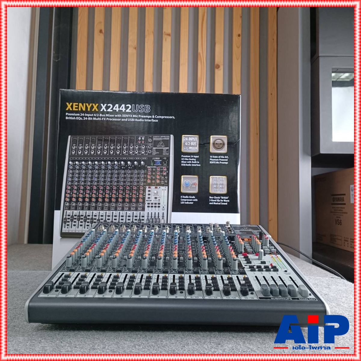 BEHRINGER XENYX-X2442USB mixer มิกเซอร์ BEHRINGER XENYX X2442FX Mixer เครื่องผสมสัญญาณเสียง มิกเซอร์ แบบอนาล็อค Behringer Xenyx X2442FX +++ เอไอ-ไพศาล