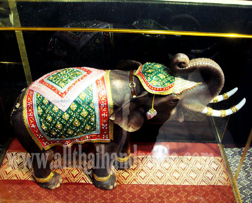 ช้างทรงเครื่อง ผลิตภัณหินอ่อนผสมเรซิ่น ขนาด 3L 9.5*20.5*16" ของขวัญให้ลูกค้า ของขวัญให้ผู้ใหญ่