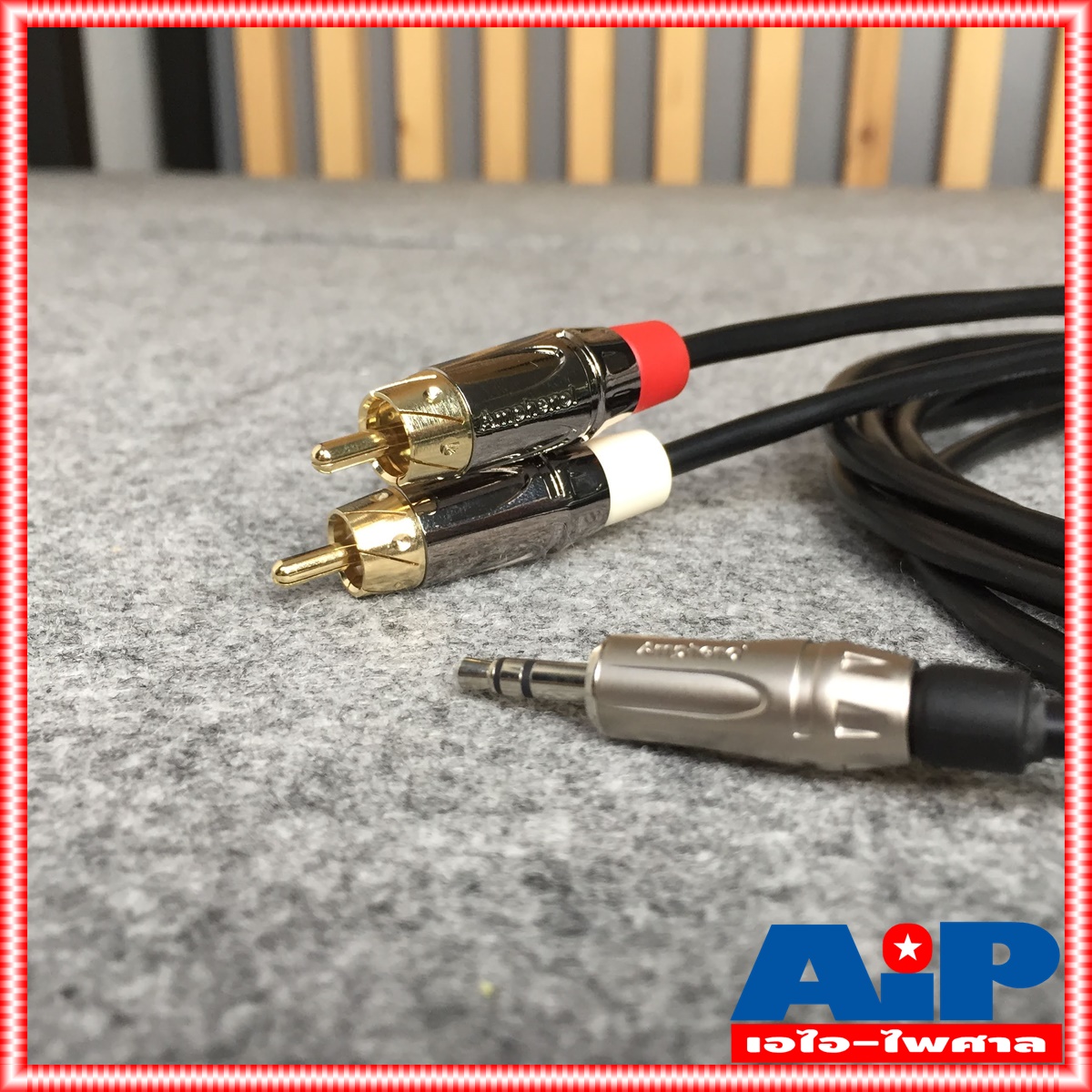 3เมตร AMPHENOL สายTR-ST-RCAx2 3M CA52-4549-WB-3 สายสัญญาณTR-STออกRCAx2 ยาว3เมตร สายแอมฟีนอล CA52-4549-WB-3 เอไอ-ไพศาล