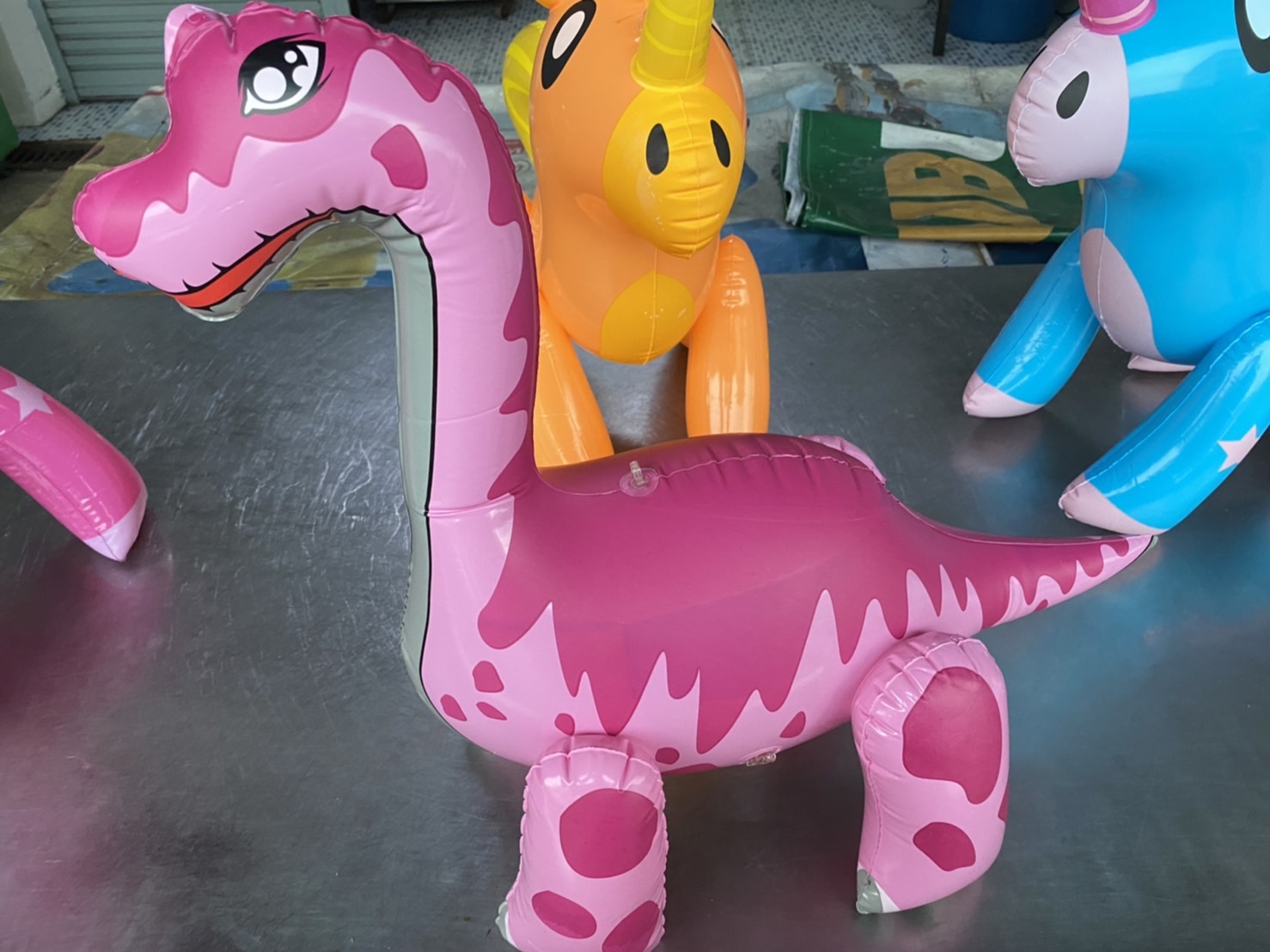 SH033 ของเล่นไดโนเสาร์คอยาวเป่าลม ตัวละ (เป่าลมเองนะคะ)