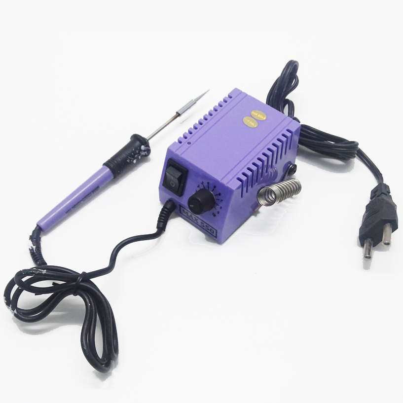 บัดกรี หัวแร้ง หัวแร้งเชื่อม หัวแร้งแต่งเทียน เครื่องเชื่อมตะกั่ว เครื่องบัดกรีงาน ปรับความร้อนได้ รุ่น MAX-550 เชื่อมอุปกรณ์ภายในแผงวงจรหลังของแผงอิเล็กทรอนิกส์