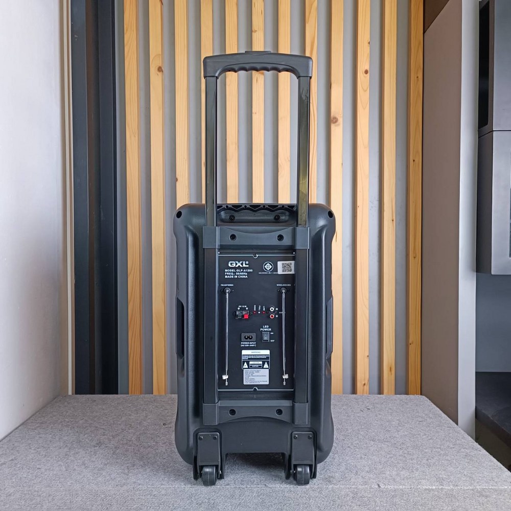 GXL GLP-A1200 ลำโพงล้อลาก12นิ้ว ไมค์ลอย(ถือ2+หนีบ1) มีบูลทูธ Active Speaker GLP A1200 GLPA1200 เอไอ-ไพศาล