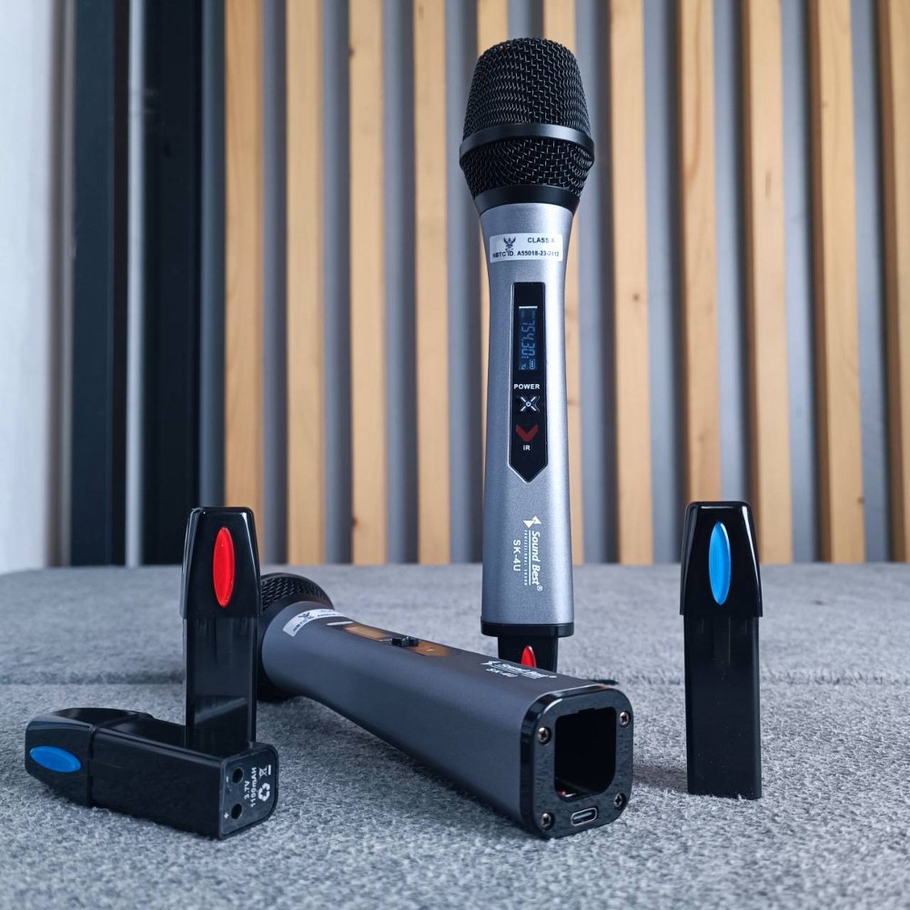 SOUNDBEST SK-4U ไมค์ลอยคู่ UHF ไมค์ลอยแบบถือ ไมโครโฟน ไมค์ลอย ไมค์ไร้สาย SK 4U SK4U เอไอ-ไพศาล