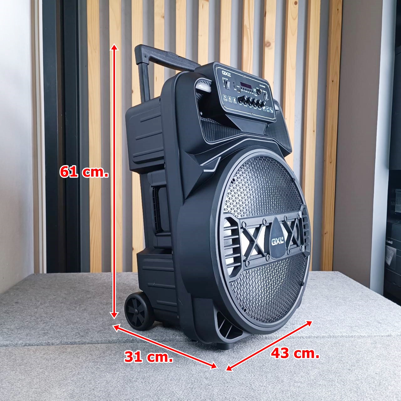 GXL GL-K515MB ลำโพงล้อลาก 15นิ้ว GLK515MB GL K515MB ลำโพง อเนกประสงค์ ตู้ลำโพง เอไอ-ไพศาล