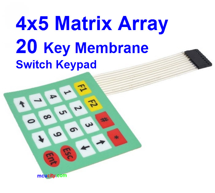 4x5 Matrix Array Keyboard 20 Key Membrane Switch Keypad 4*5 Keys