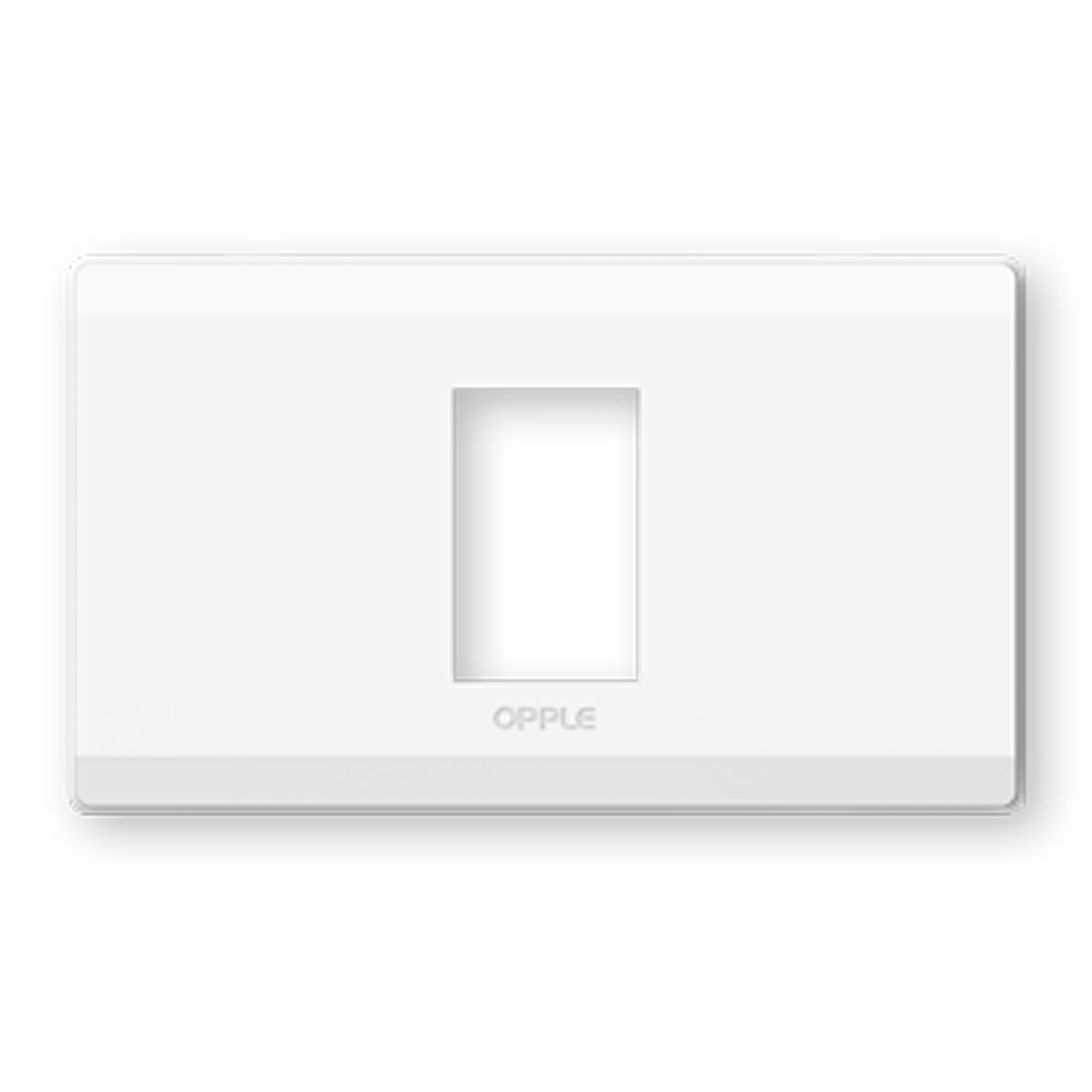 F015910 หน้ากาก 1 ช่อง สีขาว OPPLE F015910