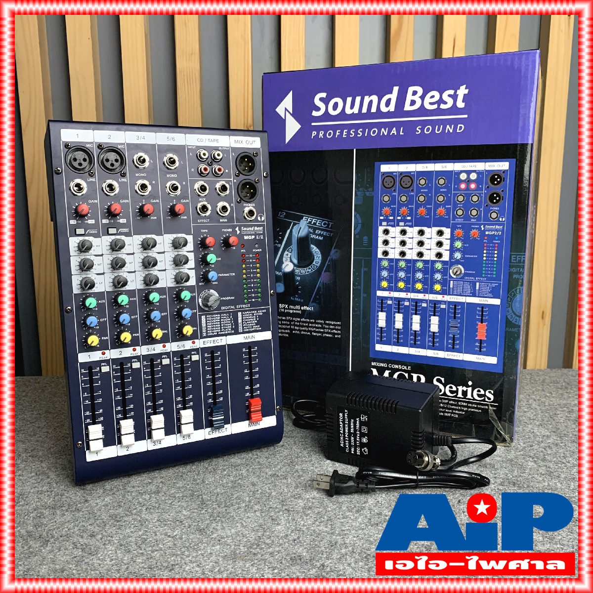 SOUNDBEST MGP2/2 mixer ยีห้อ SOUND BEST รุ่น MGP-2/2 มิกเซอร์ MGP 2/2 ซาวด์เบส +++