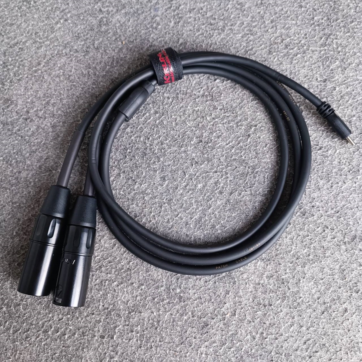 1เมตร KIRLIN UY-C-390 BK สาย USB type C ออก XLR ผู้ x2 สายสัญญาณเสียง type C - P.XLRx2 เอไอ-ไพศาล