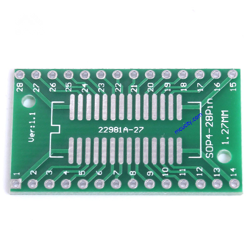SOIC28 SOP28 SSOP28 TSSOP28 to DIP28 PCB SMD DIP/Adapter plate Pitch 0.65/1.27mm