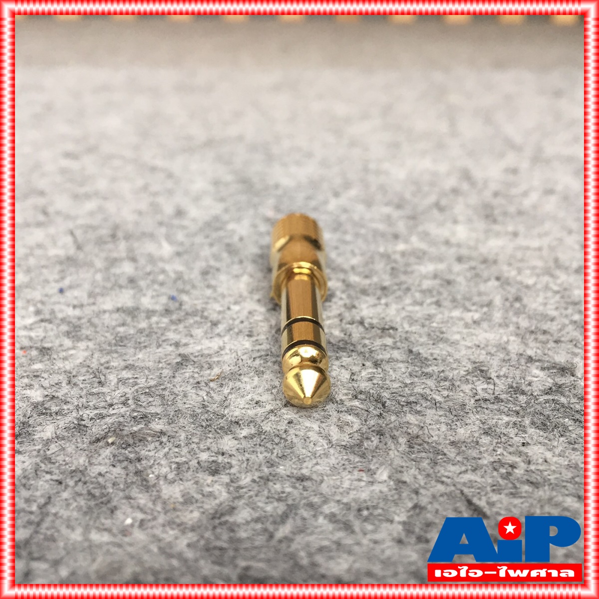 NPE E-166A ปลั๊ก MIC STท้ายTR-STสีทอง ปลั๊กทด แจ็คทด E 166A ปลั๊กแปลง ตัวแปลง ปลั๊กไมค์สเตอริโอท้ายแจ็คสเตอริโอ3.5mm เอไอ-ไพศาล