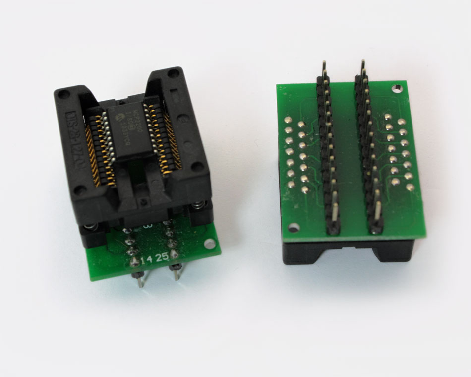 SOIC28 Socket 300mil to DIP28 Adapter(SOIC16W,SOIC20,SOIC28 to DIP28)