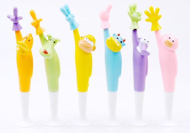 ปากการูปการ์ตูน สัตว์โชว์มือ ชูมือ