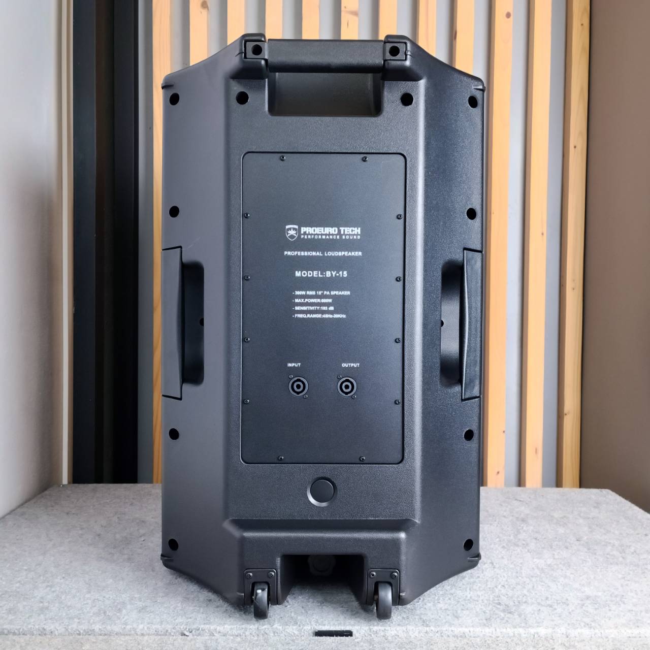 PROEUROTECH BY-15 ตู้ลำโพง15นิ้ว ตู้ลำโพง 15" ตู้ลำโพงพลาสติก ABS ขนาด 15 นิ้ว โปรยูโรเทค ตู้ลำโพง Passive สีดำ BY 15 BY15 เอไอ-ไพศาล